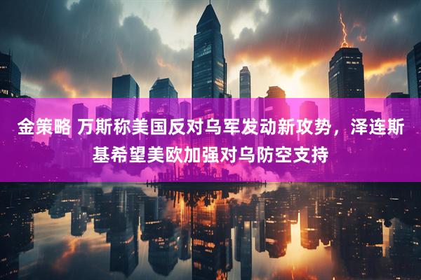 金策略 万斯称美国反对乌军发动新攻势，泽连斯基希望美欧加强对乌防空支持